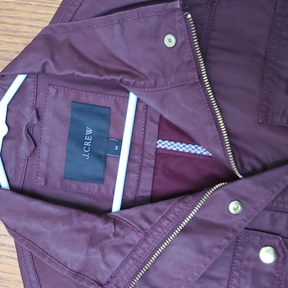 J. CREW maroon downtown field jacket - Picture 2 of 6